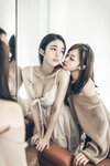 [JVID] 辰辰 & 妍妍 Angel - 我的大小女友-情人节带两位女友开房间-超超透上衣透明内裤