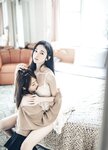 [JVID] 辰辰 & 妍妍 Angel - 我的大小女友-情人节带两位女友开房间-超超透上衣透明内裤