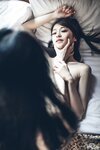 [JVID] 辰辰 & 妍妍 Angel - 我的大小女友-情人节带两位女友开房间-超超透上衣透明内裤