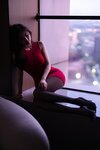 [Cosplay] 杨晨晨 - 红色连衣短裙