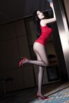 [Cosplay] 杨晨晨 - 红色连衣短裙