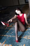 [Cosplay] 杨晨晨 - 红色连衣短裙
