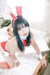 [JVID] 蜜雅 & 晨歆 - K與H的巨乳激烈床上運動㊙️不給糖就愛愛！