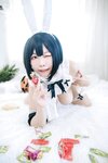 [JVID] 蜜雅 & 晨歆 - K與H的巨乳激烈床上運動㊙️不給糖就愛愛！