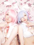 [Cosplay] Miyano & Airi Yamada 山田愛莉 - Rem And Ram's Cute Little Room レムとラムの可愛い小部屋