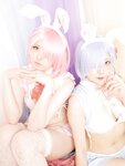 [Cosplay] Miyano & Airi Yamada 山田愛莉 - Rem And Ram's Cute Little Room レムとラムの可愛い小部屋