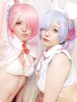 [Cosplay] Miyano & Airi Yamada 山田愛莉 - Rem And Ram's Cute Little Room レムとラムの可愛い小部屋