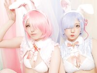 [Cosplay] Miyano & Airi Yamada 山田愛莉 - Rem And Ram's Cute Little Room レムとラムの可愛い小部屋