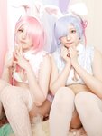 [Cosplay] Miyano & Airi Yamada 山田愛莉 - Rem And Ram's Cute Little Room レムとラムの可愛い小部屋