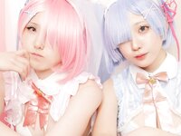 [Cosplay] Miyano & Airi Yamada 山田愛莉 - Rem And Ram's Cute Little Room レムとラムの可愛い小部屋