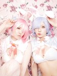 [Cosplay] Miyano & Airi Yamada 山田愛莉 - Rem And Ram's Cute Little Room レムとラムの可愛い小部屋