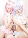 [Cosplay] Miyano & Airi Yamada 山田愛莉 - Rem And Ram's Cute Little Room レムとラムの可愛い小部屋