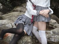 [Cosplay] myeo0 萌芽儿o0 & JK Lily 小溪JK百合 - Please call me Ruosheng 请叫我若生
