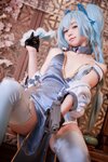 [Cosplay] G44 不会受伤 - PA-15 Delphinium charm cheongsam 翠雀媚旗袍