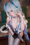 [Cosplay] G44 不会受伤 - PA-15 Delphinium charm cheongsam 翠雀媚旗袍