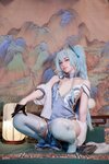 [Cosplay] G44 不会受伤 - PA-15 Delphinium charm cheongsam 翠雀媚旗袍