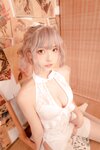 [Cosplay] Mafuyu Kagurazaka 神楽坂真冬 - White cheongsam 白旗袍