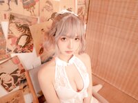 [Cosplay] Mafuyu Kagurazaka 神楽坂真冬 - White cheongsam 白旗袍