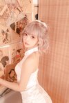 [Cosplay] Mafuyu Kagurazaka 神楽坂真冬 - White cheongsam 白旗袍