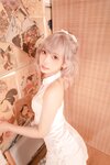 [Cosplay] Mafuyu Kagurazaka 神楽坂真冬 - White cheongsam 白旗袍