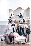 [Cosplay] 可爱人气Coser面饼仙儿&半半子 - 碧蓝航线 可畏兔兔