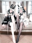 [Cosplay] 可爱人气Coser面饼仙儿&半半子 - 碧蓝航线 可畏兔兔