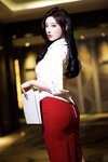 [Cosplay] 杨晨晨 - 红色短裙