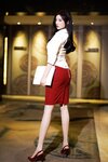 [Cosplay] 杨晨晨 - 红色短裙