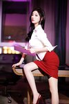 [Cosplay] 杨晨晨 - 红色短裙