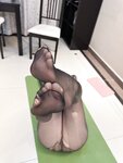 [Cosplay] Baby 美邵女 - Yoga black stockings 瑜伽黑丝