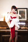 [Cosplay] 三度 69 - 红丝绒旗袍