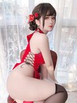 [Cosplay] 三度 69 - 红丝绒旗袍