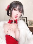 [Cosplay] 三度 69 - 红丝绒旗袍