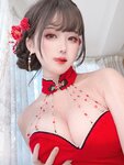 [Cosplay] 三度 69 - 红丝绒旗袍