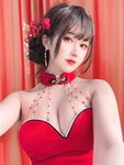 [Cosplay] 三度 69 - 红丝绒旗袍