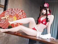 [Cosplay] 屿鱼 - 樱花泳装