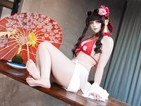 [Cosplay] 屿鱼 - 樱花泳装