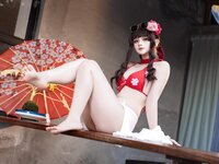 [Cosplay] 屿鱼 - 樱花泳装