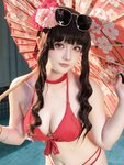 [Cosplay] 屿鱼 - 樱花泳装