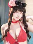 [Cosplay] 屿鱼 - 樱花泳装