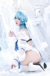 [Cosplay] Abaorabbit 阿包也是兔娘 - Coronation Picture Eula 加冕图 优菈