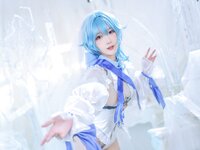 [Cosplay] Abaorabbit 阿包也是兔娘 - Coronation Picture Eula 加冕图 优菈