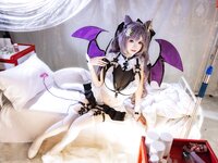 [Cosplay] Astra 雪晴 - Keqing Devil Restraint Pajamas 刻晴恶魔拘束睡衣