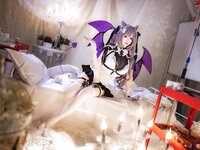 [Cosplay] Astra 雪晴 - Keqing Devil Restraint Pajamas 刻晴恶魔拘束睡衣