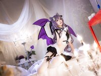 [Cosplay] Astra 雪晴 - Keqing Devil Restraint Pajamas 刻晴恶魔拘束睡衣