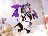 [Cosplay] Astra 雪晴 - Keqing Devil Restraint Pajamas 刻晴恶魔拘束睡衣