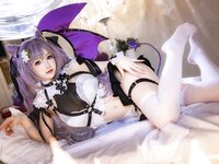 [Cosplay] Astra 雪晴 - Keqing Devil Restraint Pajamas 刻晴恶魔拘束睡衣