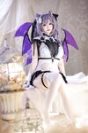 [Cosplay] Astra 雪晴 - Keqing Devil Restraint Pajamas 刻晴恶魔拘束睡衣