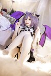 [Cosplay] Astra 雪晴 - Keqing Devil Restraint Pajamas 刻晴恶魔拘束睡衣