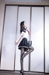 [Cosplay] 唐安琪 性感黑色短裙写真